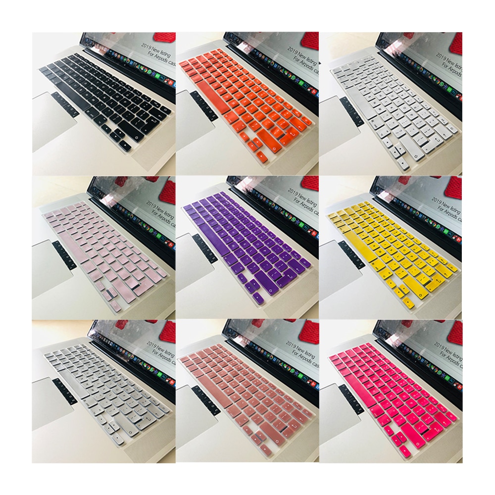 Dla Apple naklejki pokrywa klawiatury laptopa silikonowy futerał kolor silikonowy Film ue/usa dla macbook pro13/15 air13 A1278A1398A1466/1502