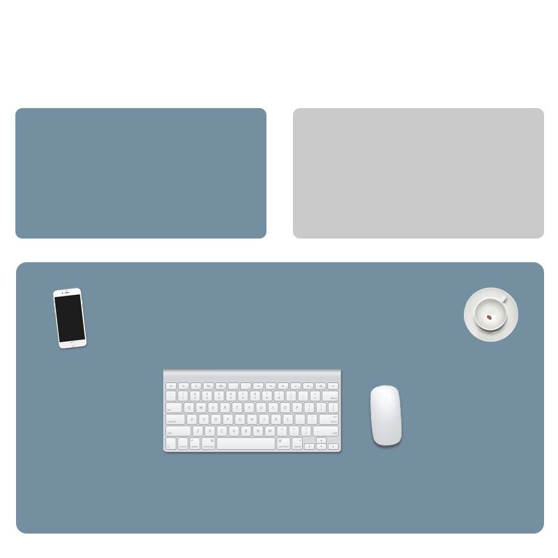 Mouse Pad Extra Large PU Leather Double-sided Anti-slip Writing Gaming Desk Mats Keyboard Mats Laptop Mouse Mat for Office Home: 300x600x1.8mm G