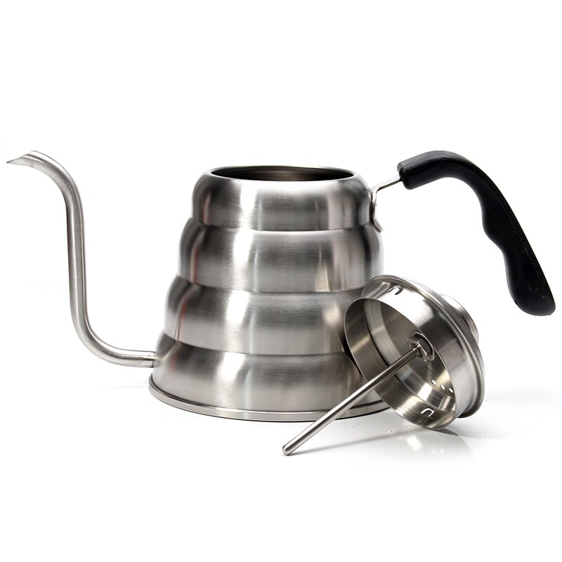 Pour Over Coffee Kettle with BUILT-IN THERMOMETER - 1.2 Liter - Drip Kettle for Pour Over Coffee and Tea