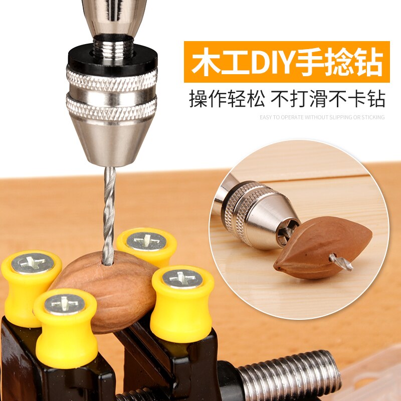 Hand twist drill diy hand drill punch drill small tool mini manual drill parts accessories