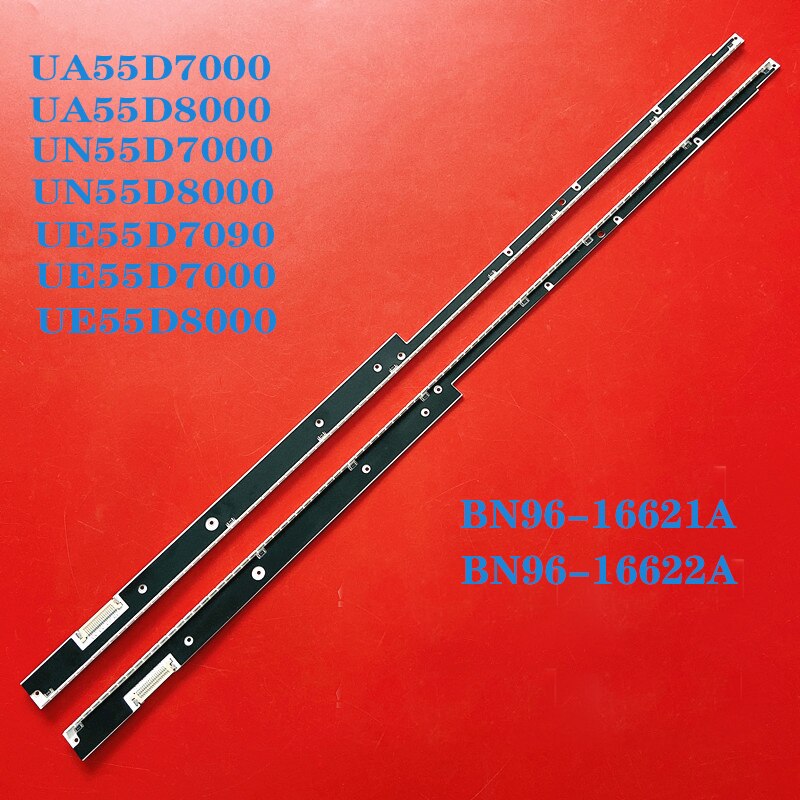 Led Strip(2) Voor Samsung UA55D7000 UA55D8000 UN55D7000 UN55D8000 UE55D7090 UE55D7000 UE55D8000 BN96-16621A 16622A LTJ550HQ09-H