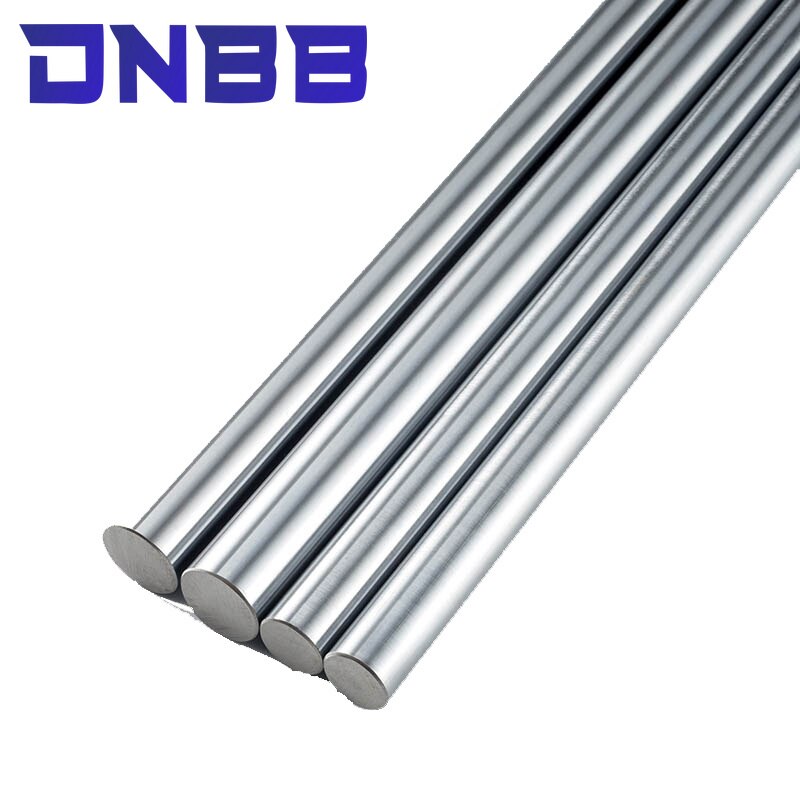 2pcs linear shaft 3d printer parts 5mm linear shaft chrome plated rod shaft CNC parts 100-595mm hardened for DIY