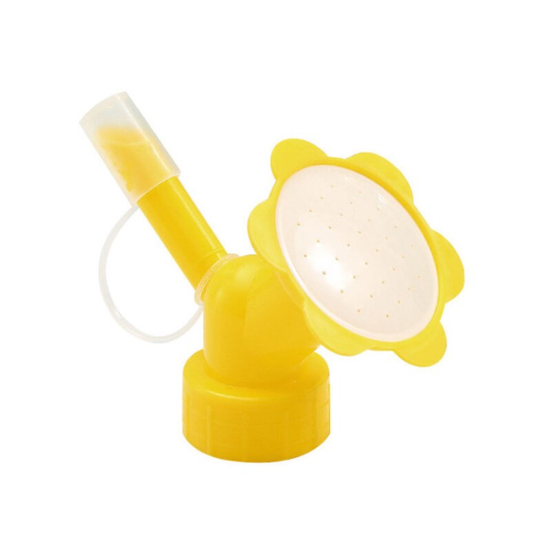 1Pc jardin plante pulvérisation arrosage outil bricolage universel en plastique boisson bouchon de bouteille gicleur buse pomme de douche Portable pulvérisateurs couverture: yellow