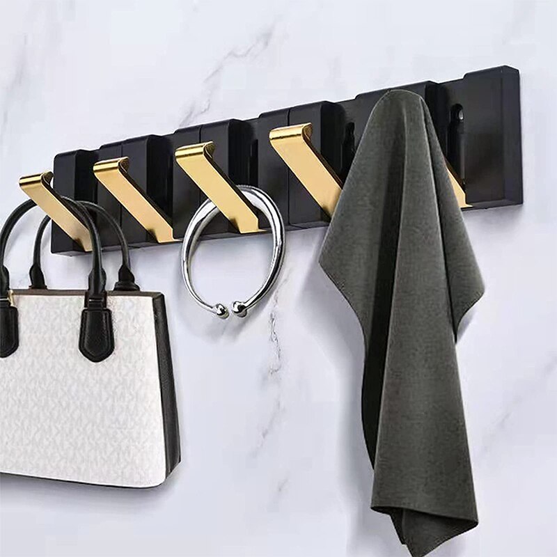 Handdoek Haakjes Badkamer Kapstokhaken Muur Hangers Voor Kleding Vouwen Haken Hat Hangers Badhanddoeken Houder Badkamer Slaapkamer 3 Pcs