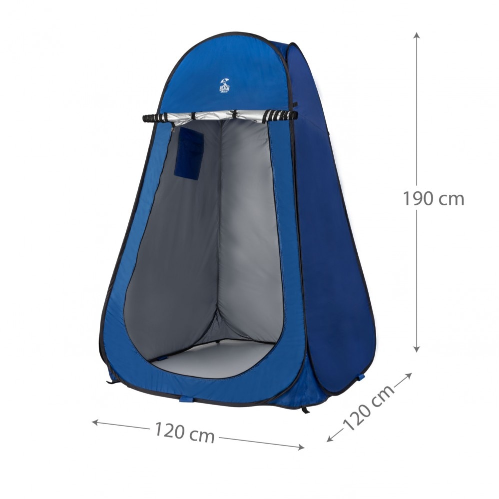 Tienda ducha cambiador para camping sin suelo Aktive 120x120x185 cm