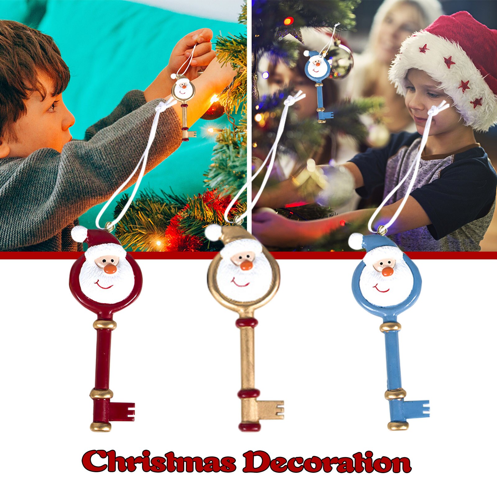Christmas Santa Key Pendant Decoration Light Christmas Decoration Oct 12th