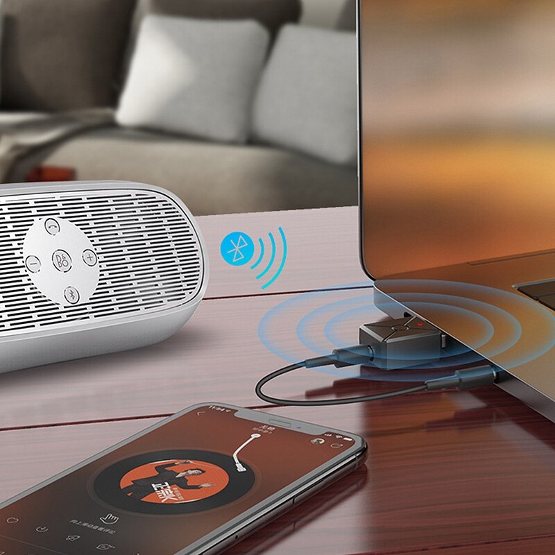 A30 trådløse usb bluetooth adapter 5.0 dongle musik eller modtager sender til pc computer usb bluetooth adapter