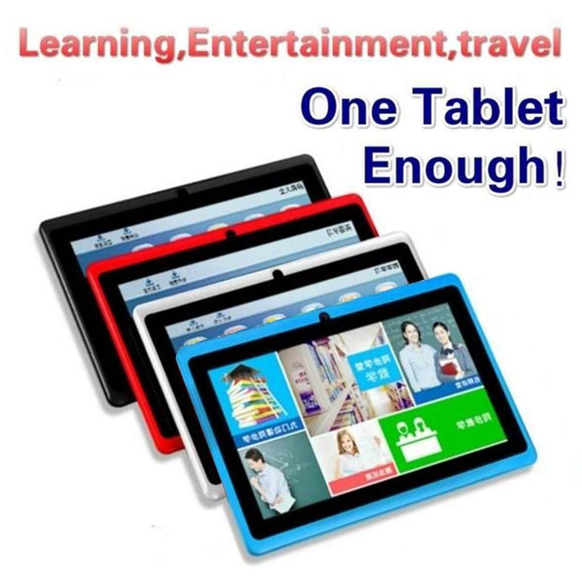 tablettes tactiles 7 inch HD 512M+4GB Kids Children Pad Android 6.0 Quad Core 4000mAh WIFI Navigation Tab