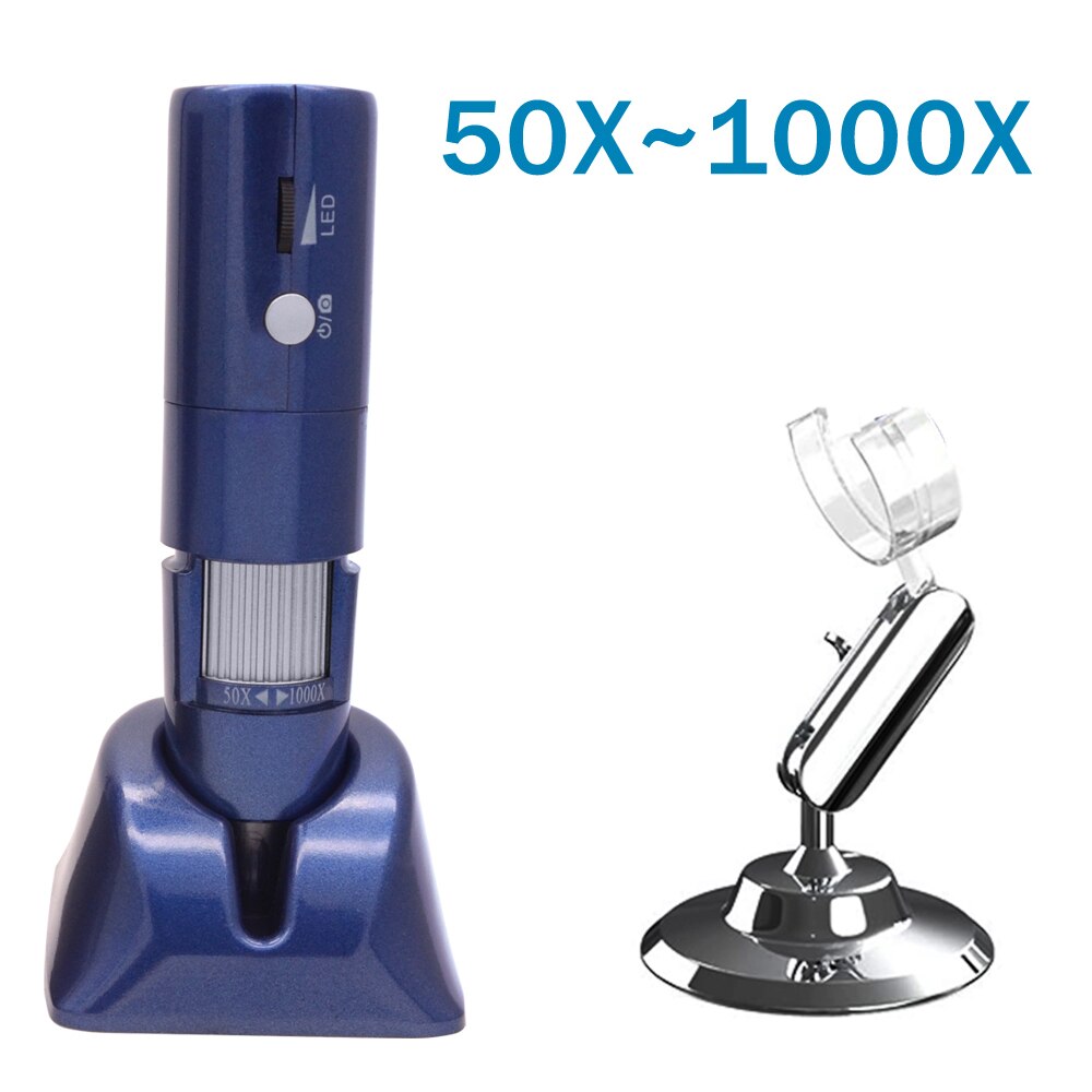 1000X Adjustable WIFI Electronic Digital Portable USB Stereo Microscope Camera for LED Soldering Magnifier Cell Phone Computer: 303-blue