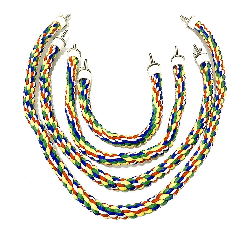 Juguetes para mascotas, cuerda colgante Multicolor tipo Bungee Bird, Calopsita juguete, accesorios para loros, pájaros