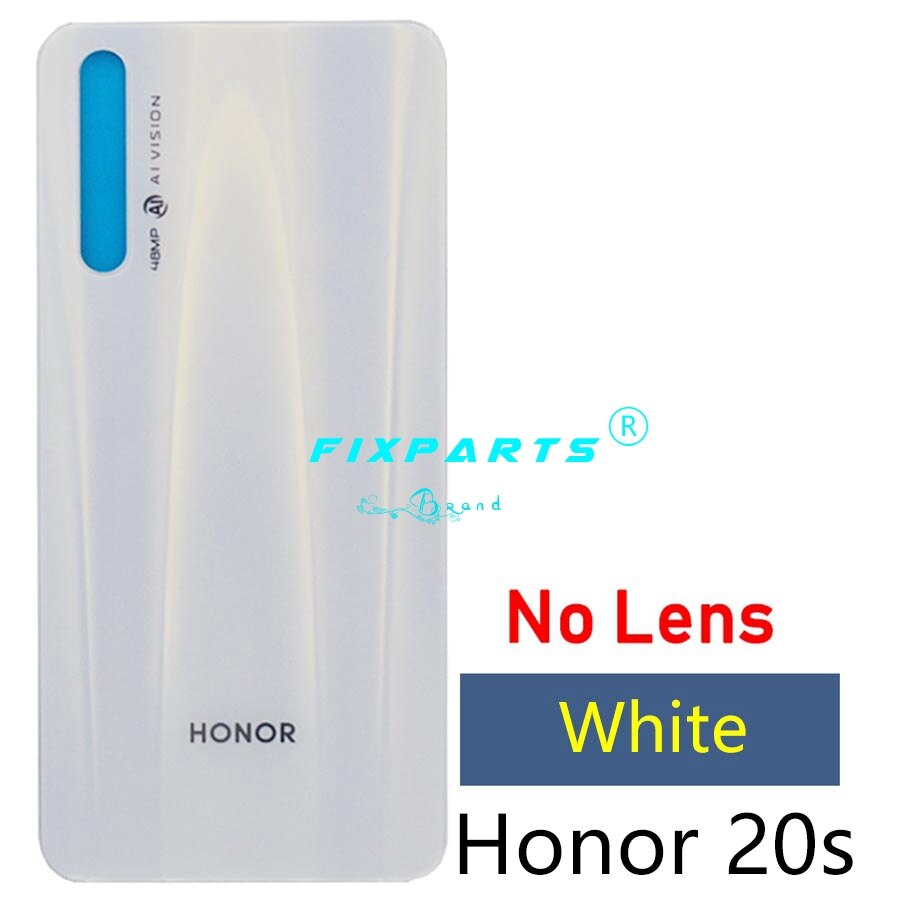 Original huawei honor 20s voltar bateria capa de vidro habitação porta caso janela com lente da câmera huawei honor 20s traseira habitação vidro