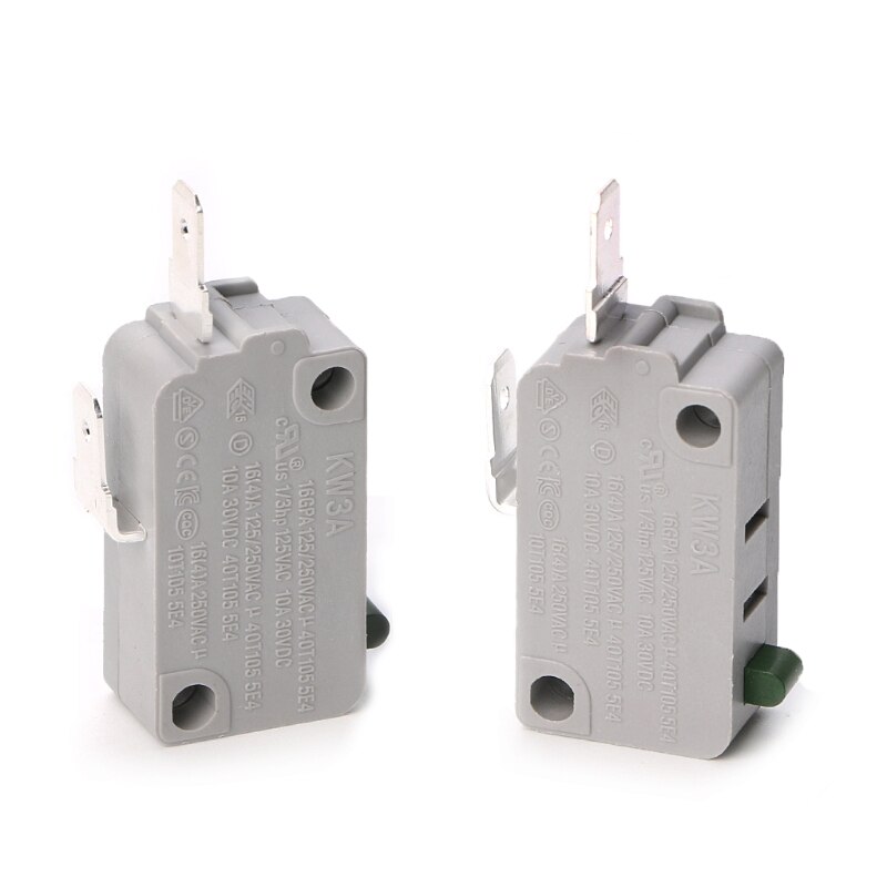 2Pcs KW3A Microwave Oven Door Micro Switch 125V/250V 16A Normally Open Switch