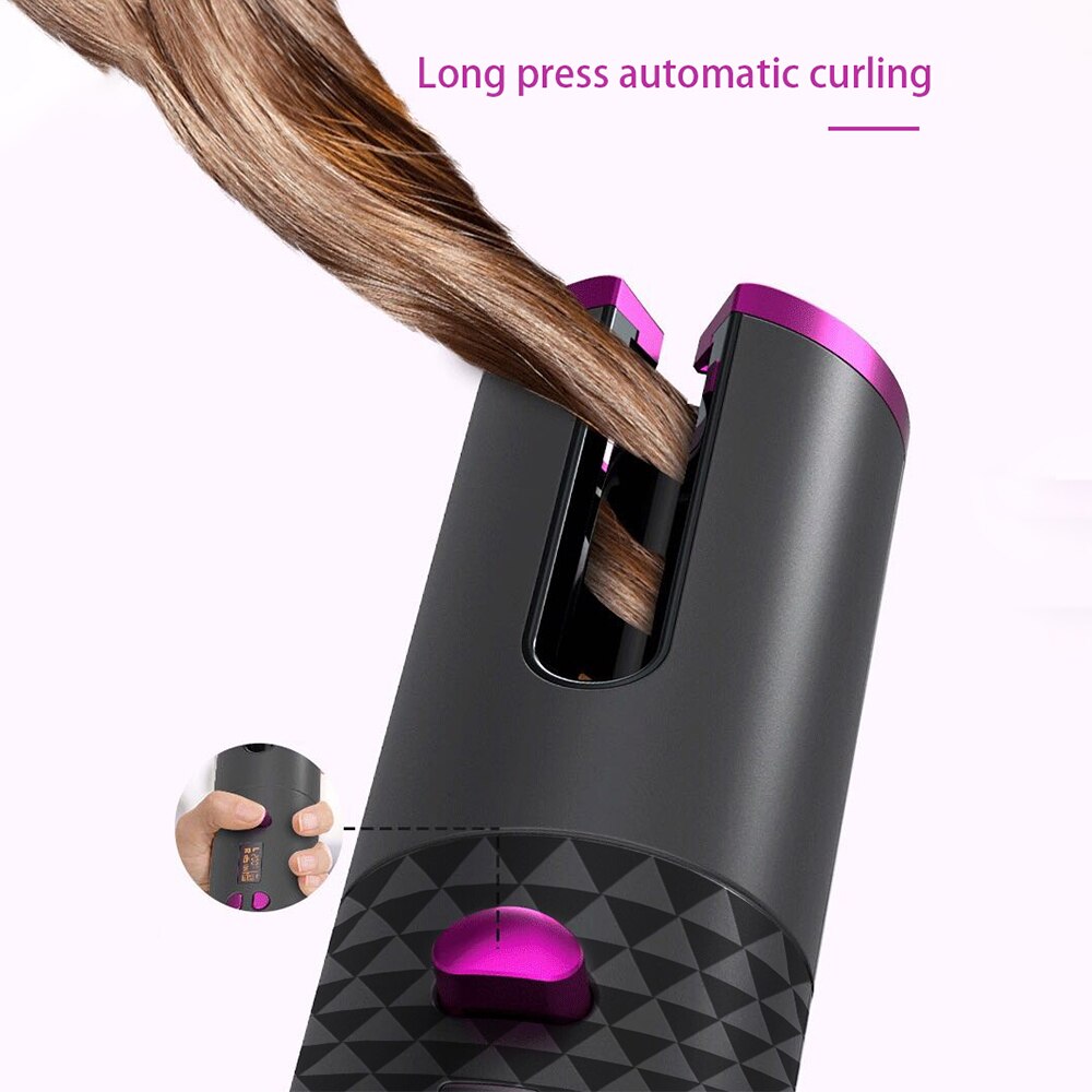 Automatische haarkrultangen, golvende ijzers, krultangen, keramische snoerloze rollers, golvende haartools, krultangen, luchtkrultangen