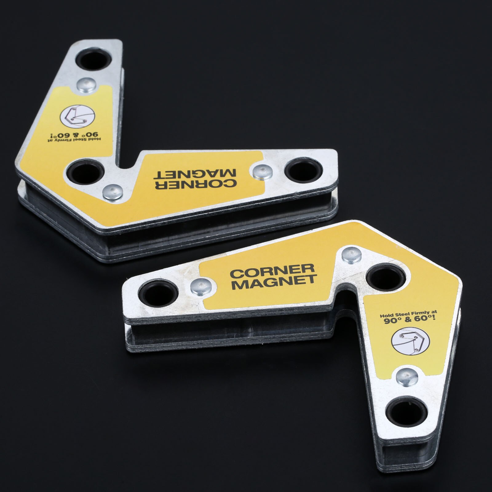 2Pcs Strong Welding Corner Magnet Holder Industrial Internal &amp; External Right Angle Fixator 60 90 Angle Neodymium Magnetic Clamp