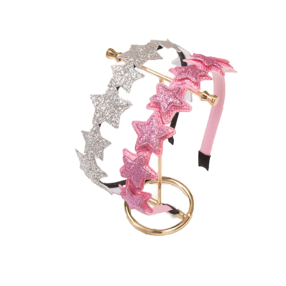 1Pcs Kids Haarband Shiny Sequin Liefde Cherry Hart Hoofdband Bb Party Haar Accessoires Meisje Haarband