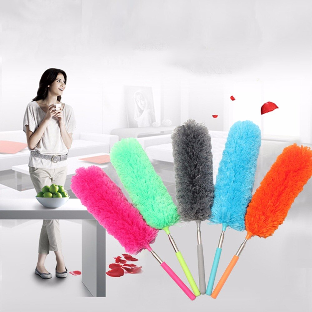 Duster Dust Cleaner Adjustable Stretch Extend Microfiber Feather Duster Furniture Dust Brush Household Cleaning Tools Static
