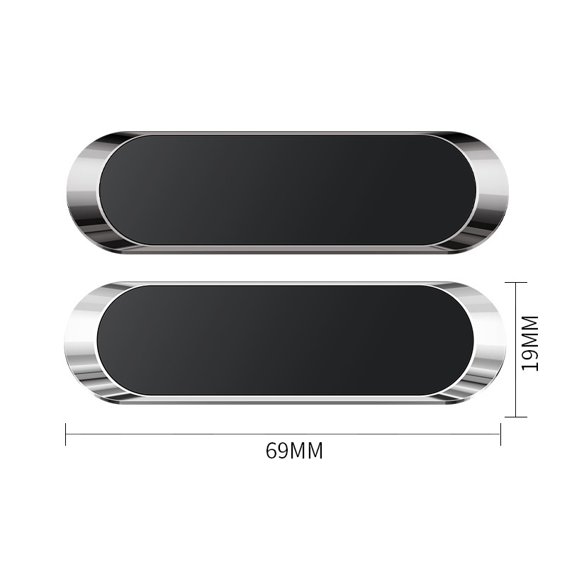 Soporte magnético para teléfono de coche, minitira de Metal para Samsung IPhone X Xr 11 Xiaomi, GPS
