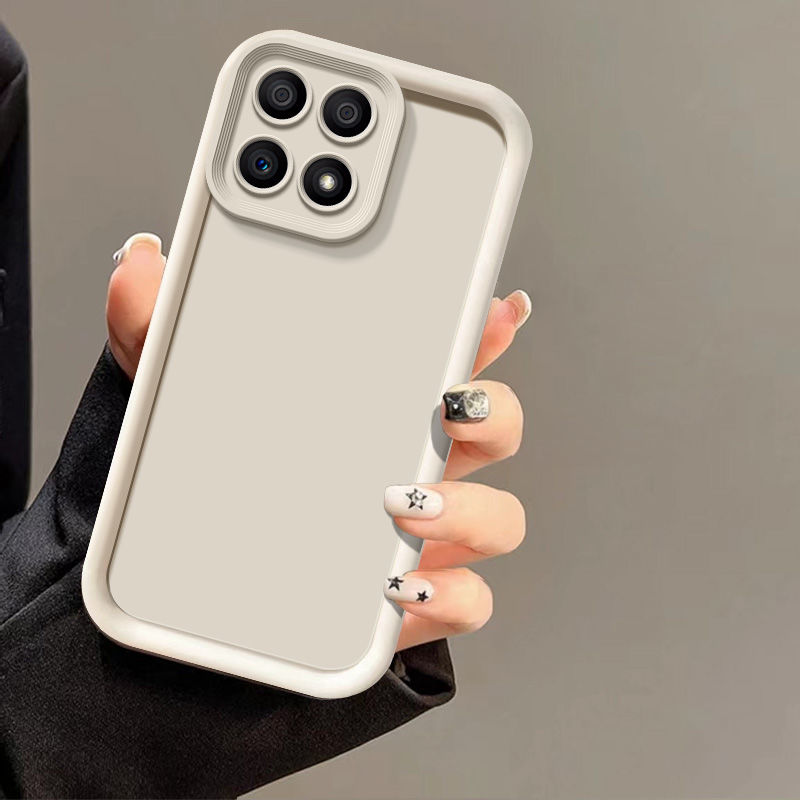 Para Honor X6A funda Honor X6a funda de teléfono paquete completo mate anticaída cubierta protectora suave: Negro