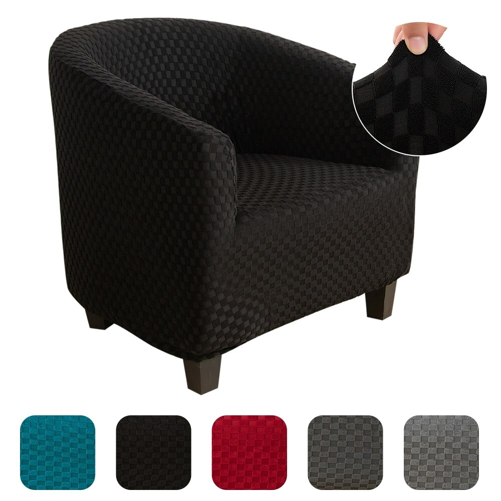 Elastische bankhoes katoen strakke wikkel all-inclusive bankhoezen voor woonkamer hoekbankhoes fauteuilhoes 1- zits