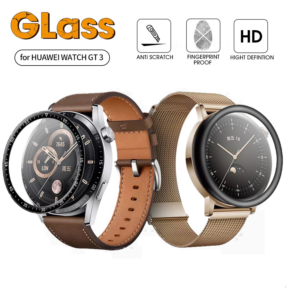 1/2/3pcs Protective Film For Huawei Watch GT 3 GT2 46mm 42mm GT3e Pro Curved Soft Fibre Smartwatch Full Screen Protector