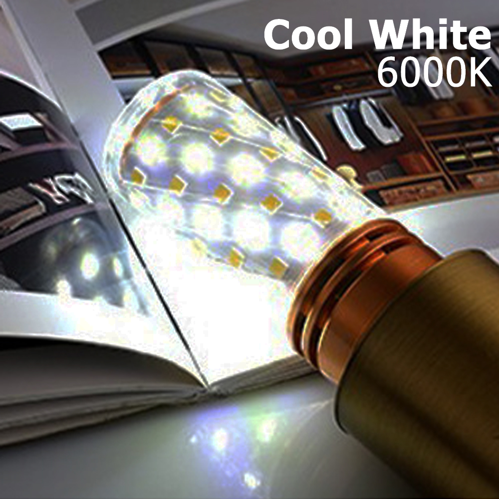 LED Corn Bulbs E14 E27 Screw Base LED Lamp 12W 16W 20W 2835SMD LED Light Bulb Tricolor Adjustable Corn Light 220V for Home Decor: Red / Cold White / 1w