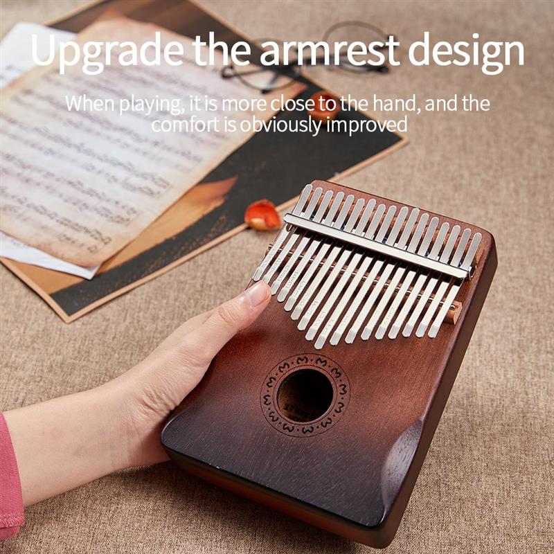 17 Key Mahogany Thumb Piano Mbira Musical Instrument Africa Finger Piano Machine Instrumento Musical Instrument For Kids