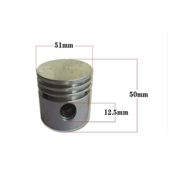 42/47/48/51/65/80/90mm piston for direct driven air compressor, belt driven air compressor. compressor pistons.: 51mm