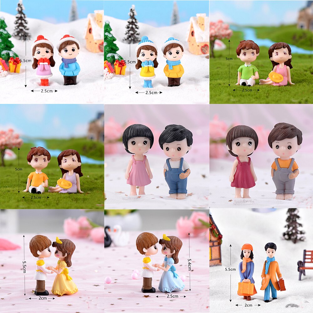 Figurines en forme de Terrarium de grand-père | Figurines mignonnes de Couple amoureux sur chaise, Figurines miniatures de grand-père, accessoires de jardin féerique