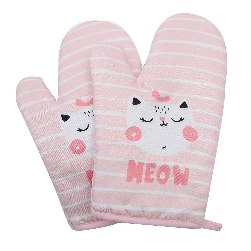 1pcs Heat-insulating Gloves, Anti-scald Microwave Gloves, High Temperature Resistant Kitchen Baking Oven Gloves: Orange