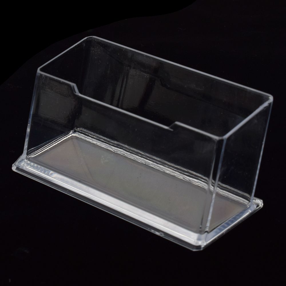 Clear Desktop Business Card Holder Stand Display Dispenser Office Good