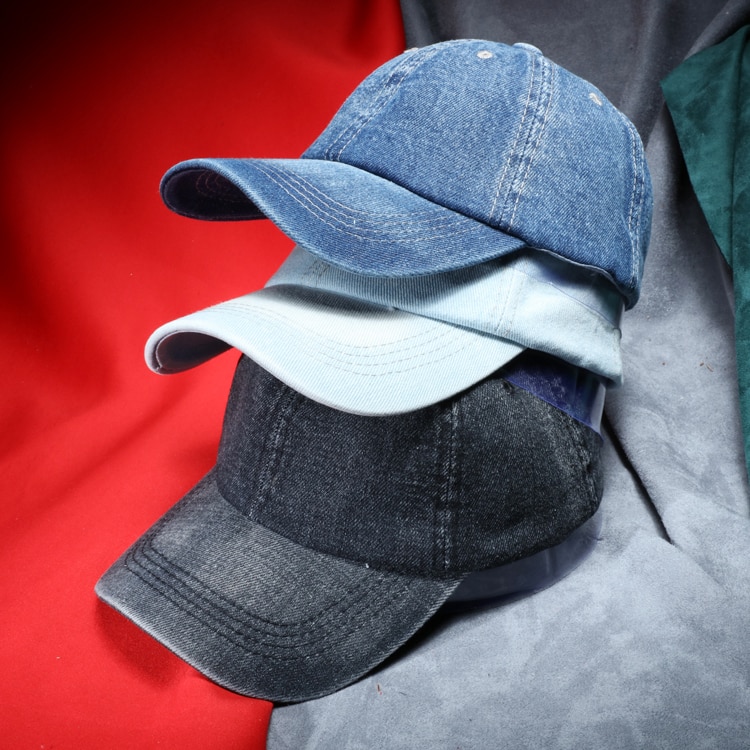 Mannen Denim Baseball Cap Effen Kleur Casual Jeans Hoed Vrouwen Blank Caps Pet De Baseball Hommes