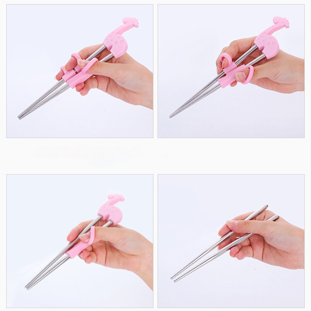 1Pair Kids Chopsticks Technique Training Helper Reusable Chopstick Easy Use