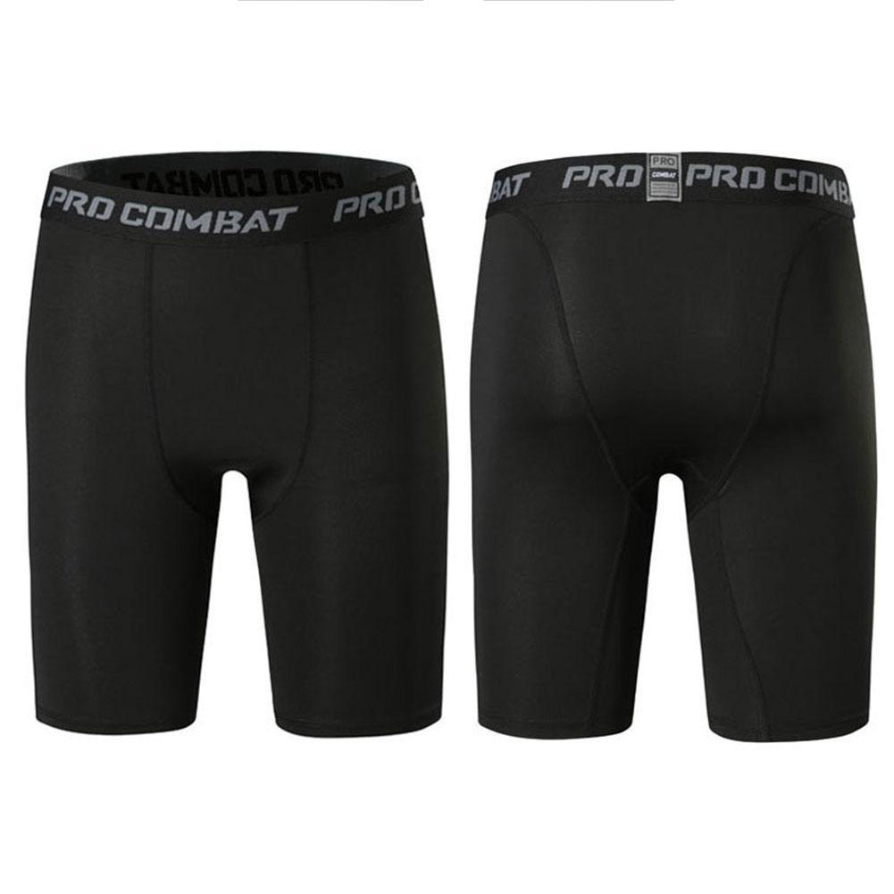 Pantalones cortos de culturismo para Hombre, bragas de gimnasio con entrepierna para entrenamiento físico, medias de compresión elásticas para músculos vivos, mallas ajustadas para Hombre