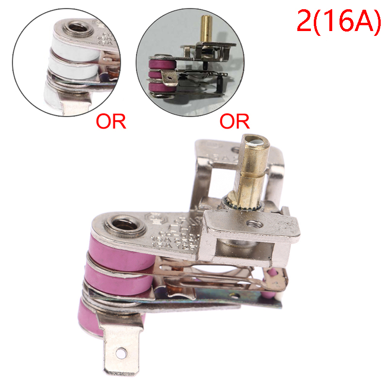 10a/16a temperaturregulatorer elektrisk ovn termostat hul ovn reparationsdele termostat temperaturafbryder: Farveløs