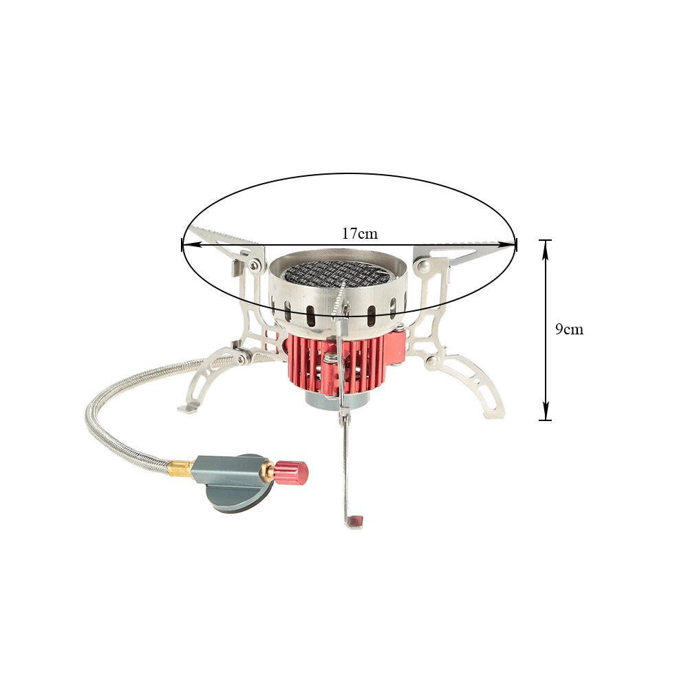 3500W Mini Stufa All'aperto Ultralight Infrarossi Fornello Da Campeggio Stufa Portatile Forno Pieghevole Antivento Stufa A Gas per Cookout di Picnic