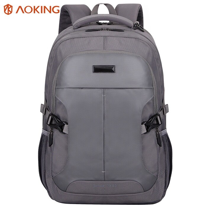 Aoking männer Rucksäcke Business Mochila für Laptop 14-15 Zoll Notebook Computer Taschen Mann Rucksack Schule Rucksack: Grey