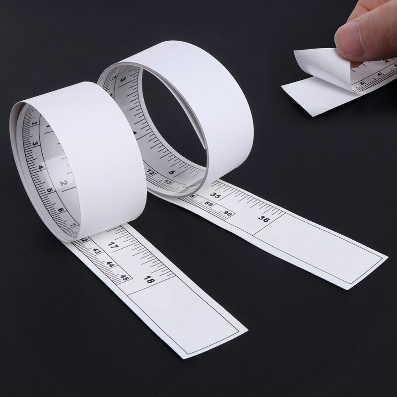 Vinyl Metric Measure Soft Ruler Tape DIY Self Adhesive Measuring Tape Ruler Sticker Home Sewing Tool Sewing Machine Sticker