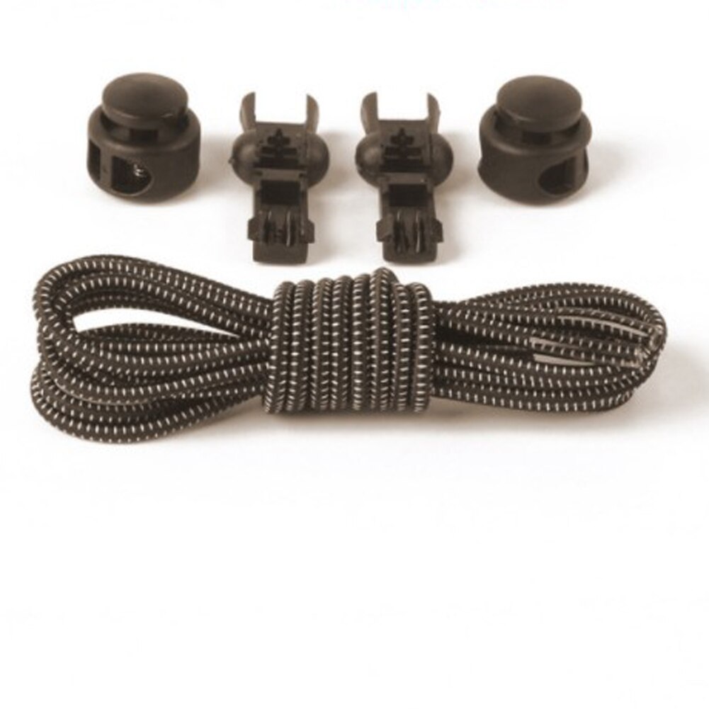 Serrure pas de lacets lacets élastiques baskets lacet 19 couleurs étirement lacets paresseux serrure Shoestring bootlacets accessoires de chaussures: Vert armée