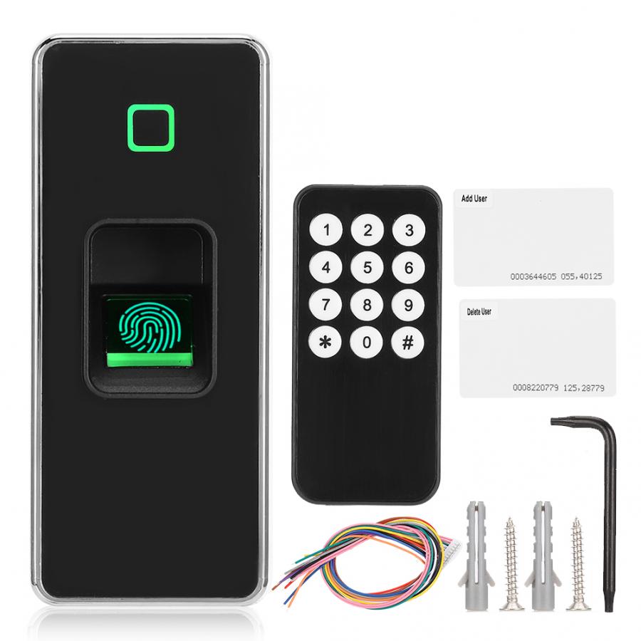 Access Control Kits Metal Access Controller 125KHZ RFID Card Reader Waterproof Fingerprint Door Opener electric conversion kit