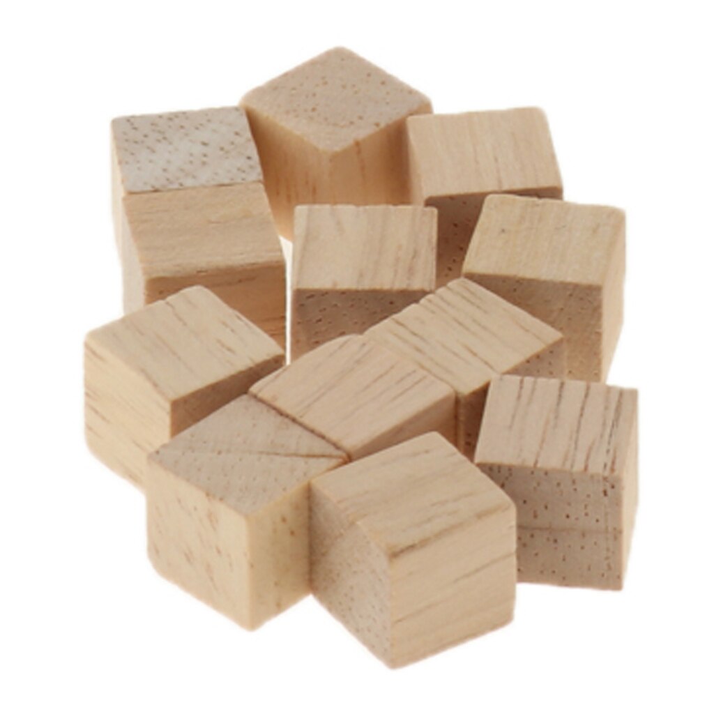 Bunte Verknüpfung Würfel, Holz Rätsel Blöcke Würfel Pädagogisches Zählen Spielzeug, Früer Mathematische Fähigkeiten, 2 Packungen 100x