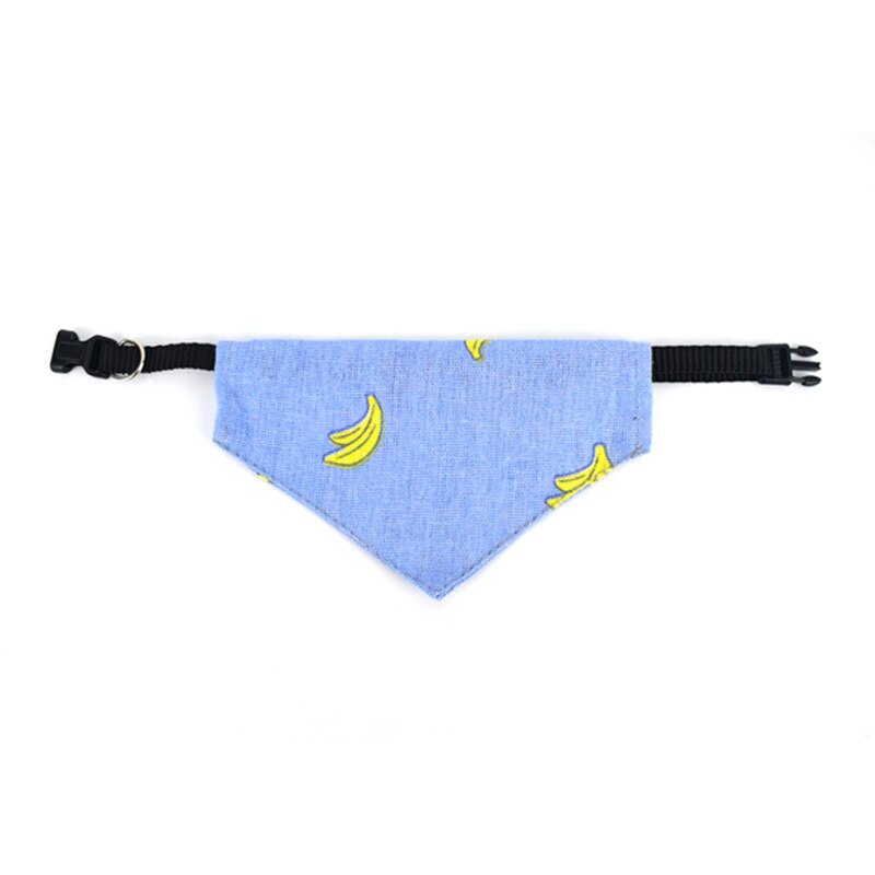 Obst Gedruckt Katze Schal Dreieckige Schals Haustier Bandana Zubehör Nette Hund Kragen Bandana Einstellbare Hund Halstuch Lätzchen Kragen: Banane / M