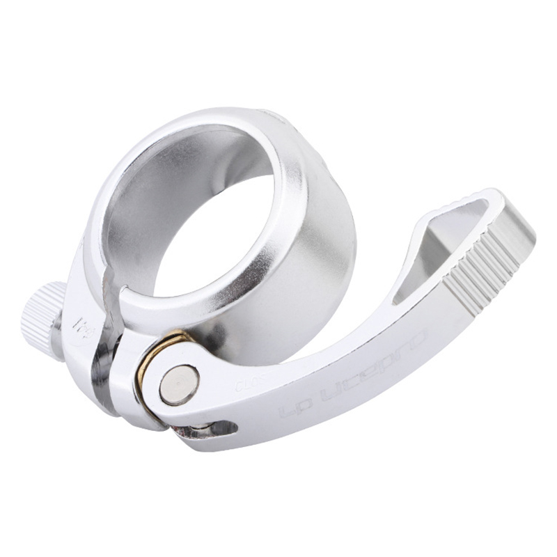 41Mm Fiets Zadelpen Klem Zadel Buis Quick Release Aluminium Vouwfiets Seat Klemmen Qr Voor 33.9Mm Zetel post Jc: Silver