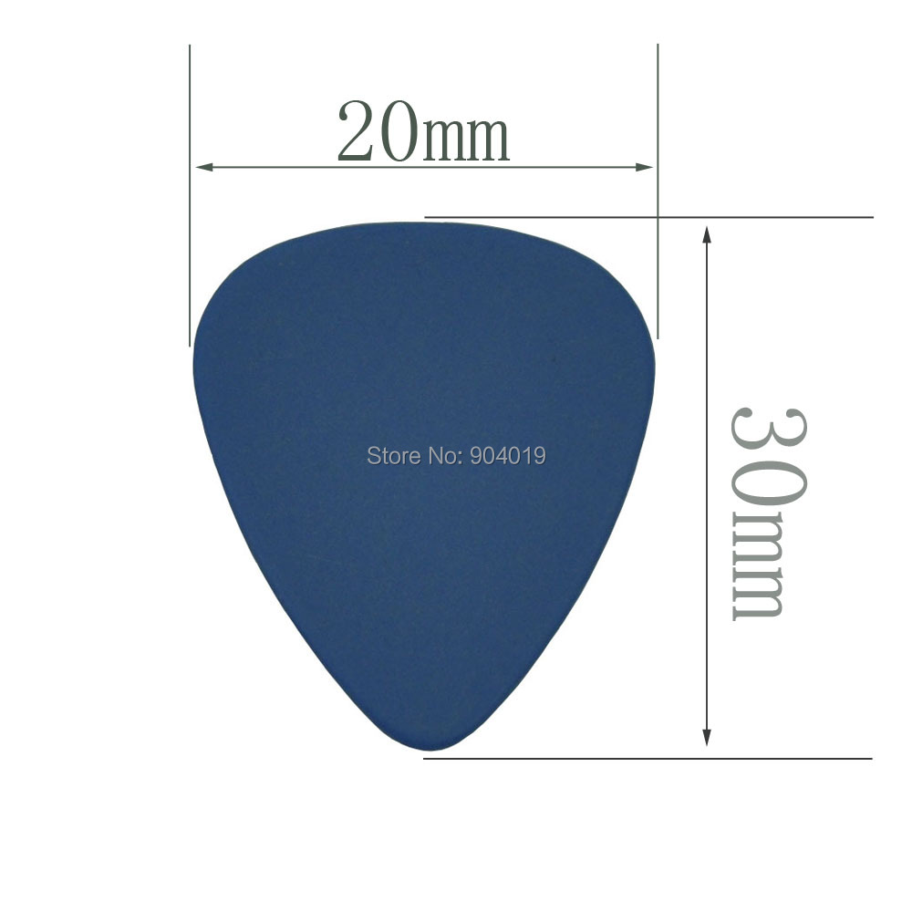 Gitarrplektrum Delrin 1mm - 100-pack - Blå