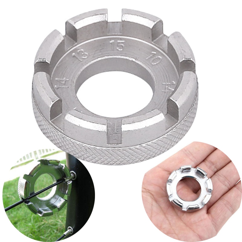 Bicycle Repair Tool 8 Way Spoke Spanner Key Wrench Wheel Rim Tightener for Bikes Wrench Bike Cycling Repair Accessory