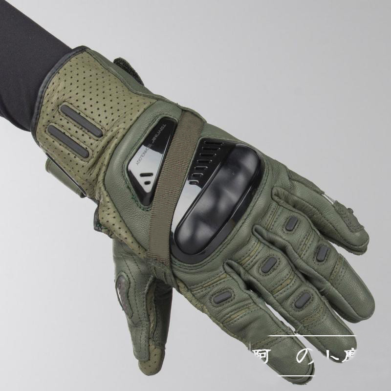 Cayenne Pro Gloves Motorcycle Motocross Motorbike Street Bike Riding Racing Breathable Guantes: Green / L