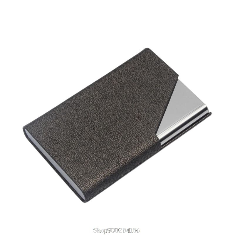 metal business card case, portable business card holder, can hold 20 business cards N11 20: GD