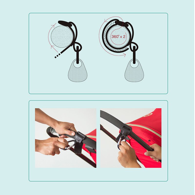 2 stuks/partij kinderwagenaccessoires multifunctionele baby bebes kinderwagen autohaak boodschappenwagen rekwisieten hanger metalen handige haak