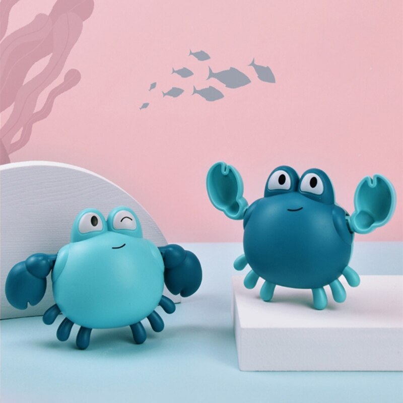 2 Stuks Wind Up Baby Bad Douche Bubble Zeep Machine Maker Krabben Speelgoed Voor Kinderen Kerst Cadeau Douche Speelgoed Accessoires