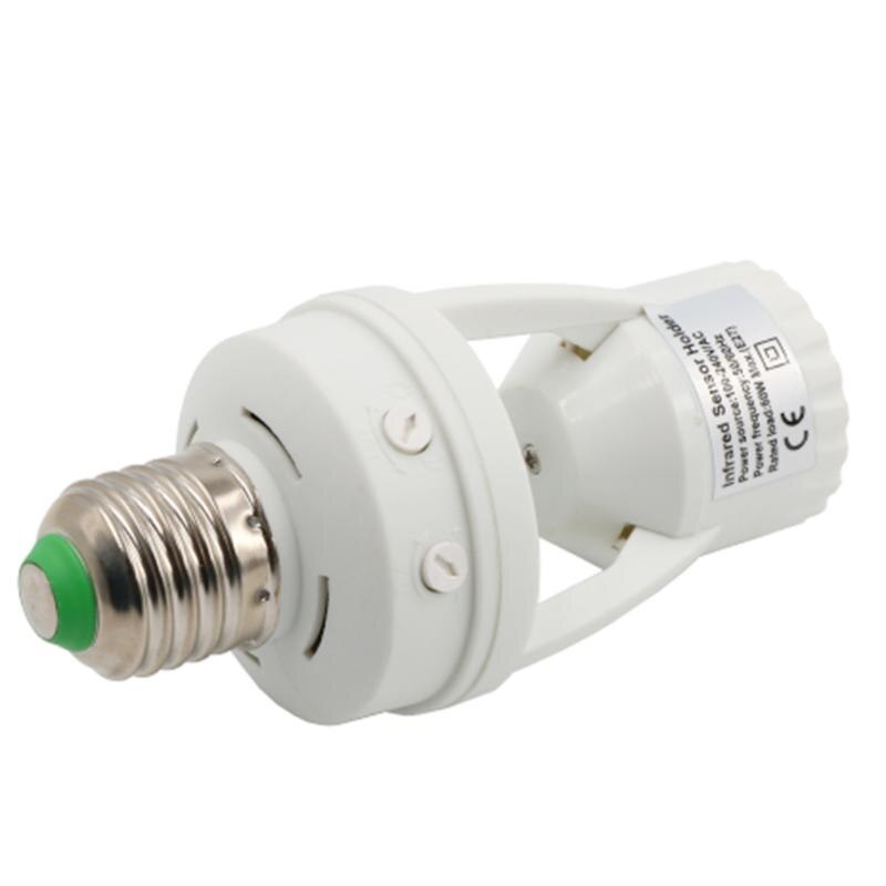 100-240V Socket E27 Converter With PIR Motion Sensor Ampoule LED E27 Lamp Base Intelligent Light Bulb Switch