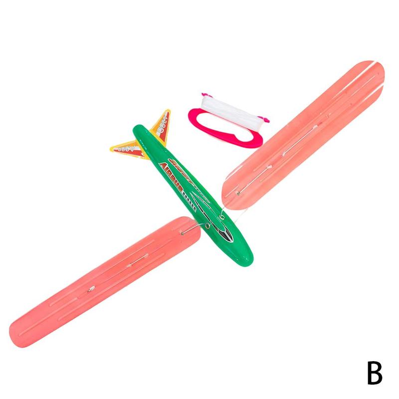 Avion à monter soi-même, cerf-volant en plastique, jouet pour enfants, Sports de plein air, avion à démonter, lancement manuel: B